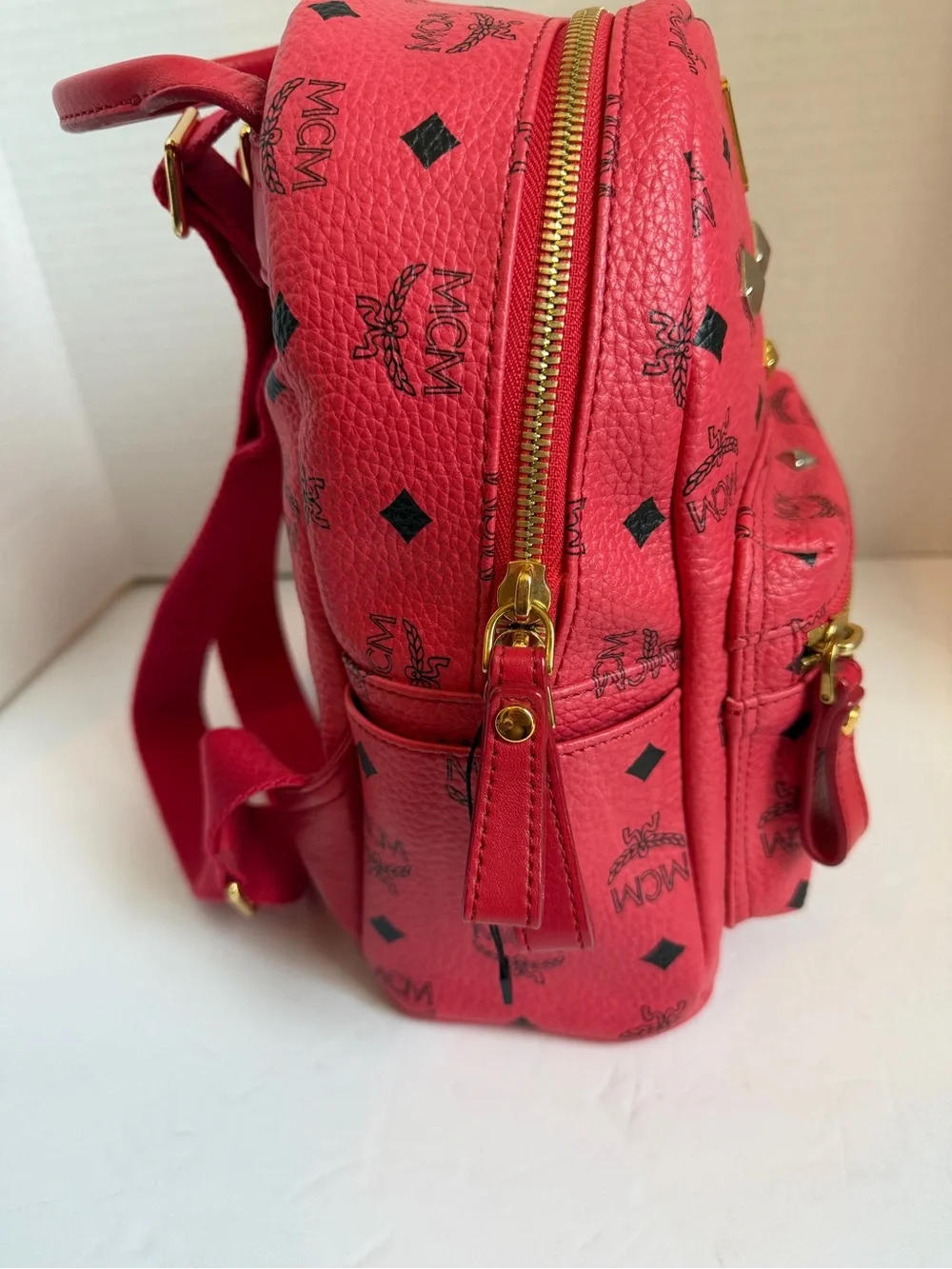 MCM Red Backpack- small